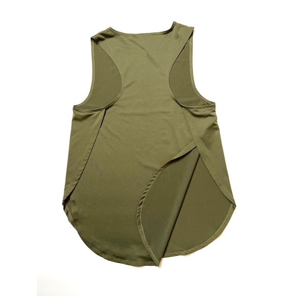 Energie Lark Olive Green Laser-cutout Tank Top Sz M - Picture 4 of 10